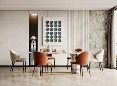 现代家居餐厅3D模型下载